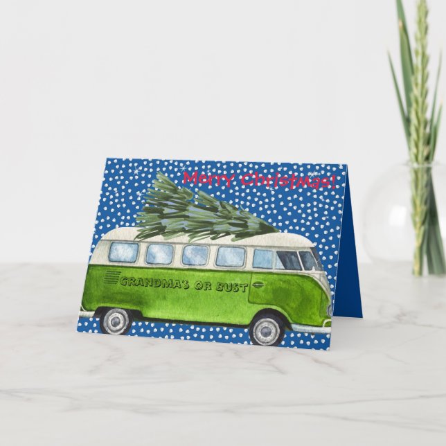 Frohe Weihnachten Oma's oder Bust Personalisiert (Vorderseite)