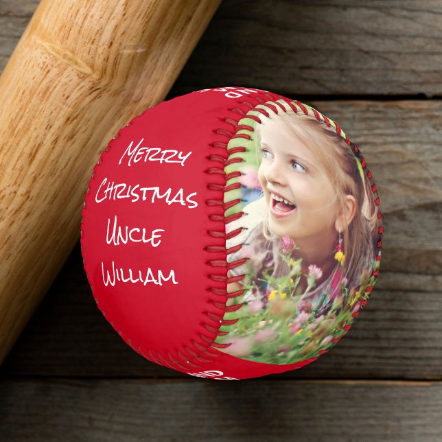 Frohe Weihnachten Onkel Foto Red Baseball (Von Creator hochgeladen)
