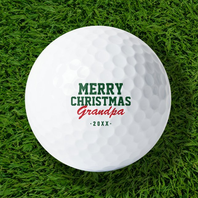 Frohe Weihnachten Opa Golf Balls Golfball (Von Creator hochgeladen)