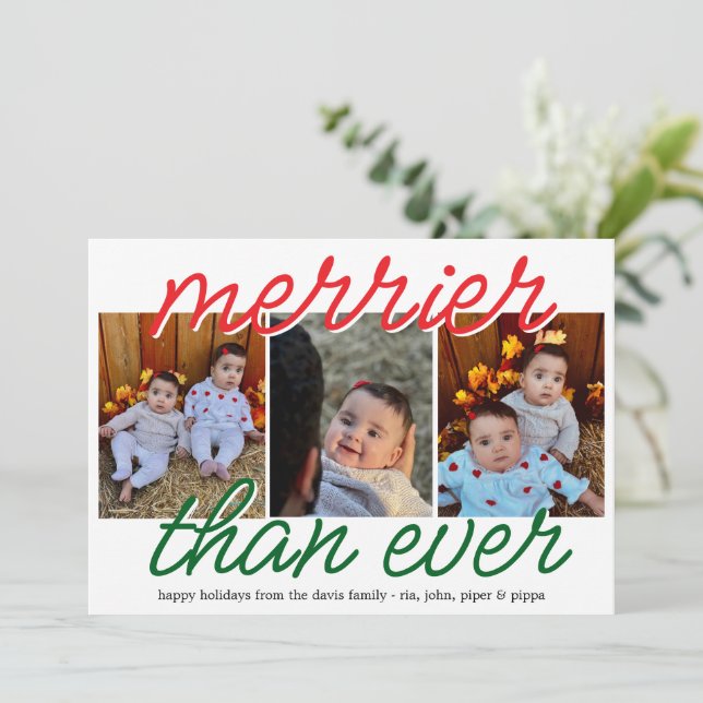 Frohe Weihnachten or Fröhlichste depending on the  (Stehend Vorderseite)