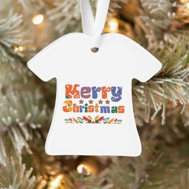 Frohe Weihnachten Ornament (Baum)