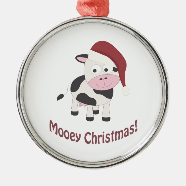 Frohe Weihnachten! Ornament Aus Metall (Vorne)