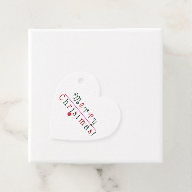 Frohe Weihnachten, Ornament Festivals Rot Grün Ros Geschenkanhänger (Beispiel)