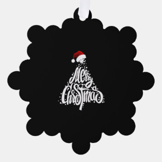 Frohe Weihnachten Ornament Karte