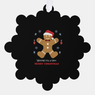 frohe Weihnachten Ornament Karte