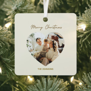 Frohe Weihnachten-Ornament   Personalisiertes Foto Ornament Aus Metall