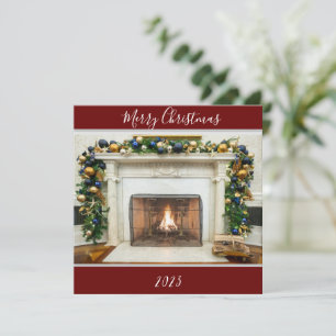 Frohe Weihnachten Oval Office Kamin Weißen Haus