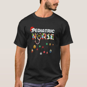 Frohe Weihnachten Pädiatrische Krankenschwester RN T-Shirt