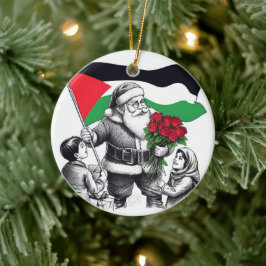 Frohe Weihnachten, Palästina: Nur für Einheit Orna Keramik Ornament