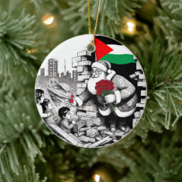 Frohe Weihnachten, Palästina: Nur für Einheit Orna Keramik Ornament