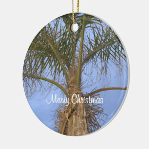Frohe Weihnachten Palme Baum Schmuck ANPASSEN Datu Keramikornament