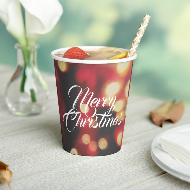 Frohe Weihnachten Pappbecher (In Situ)
