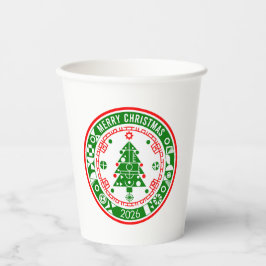 Frohe Weihnachten Pappbecher