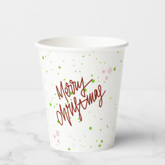 Frohe Weihnachten Pappbecher