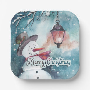 Frohe Weihnachten Pappteller