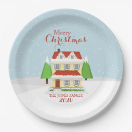 Frohe Weihnachten Pappteller