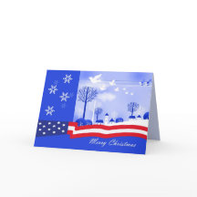 Frohe Weihnachten. Patriotisch