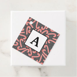 Frohe Weihnachten Peppermint Candy Canes Snowflake Geschenkanhänger