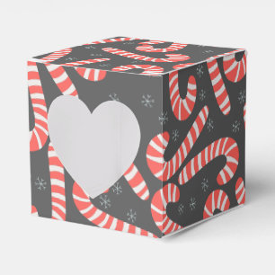 Frohe Weihnachten Peppermint Candy Canes Snowflake Geschenkschachtel