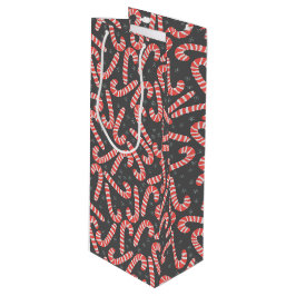 Frohe Weihnachten Peppermint Candy Canes Snowflake Geschenktüte Für Weinflaschen