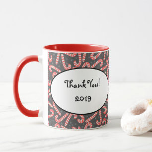 Frohe Weihnachten Peppermint Candy Canes Snowflake Tasse