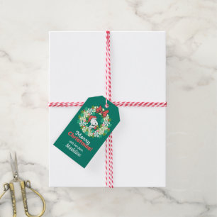 Frohe Weihnachten Peppermint Holiday Wreath Geschenkanhänger
