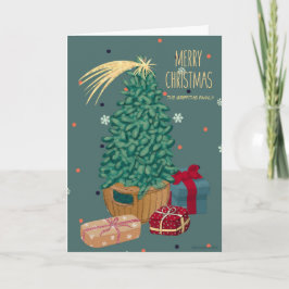 Frohe Weihnachten. Personalisierbar Feiertagskarte