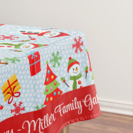 Frohe Weihnachten Personalisieren Familienname ode Tischdecke