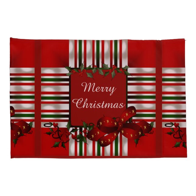 Frohe Weihnachten Personalisiert Kissenbezug (Rückseite-Rechts)