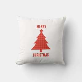 Frohe Weihnachten Personalisiert Red Kariert Kissen