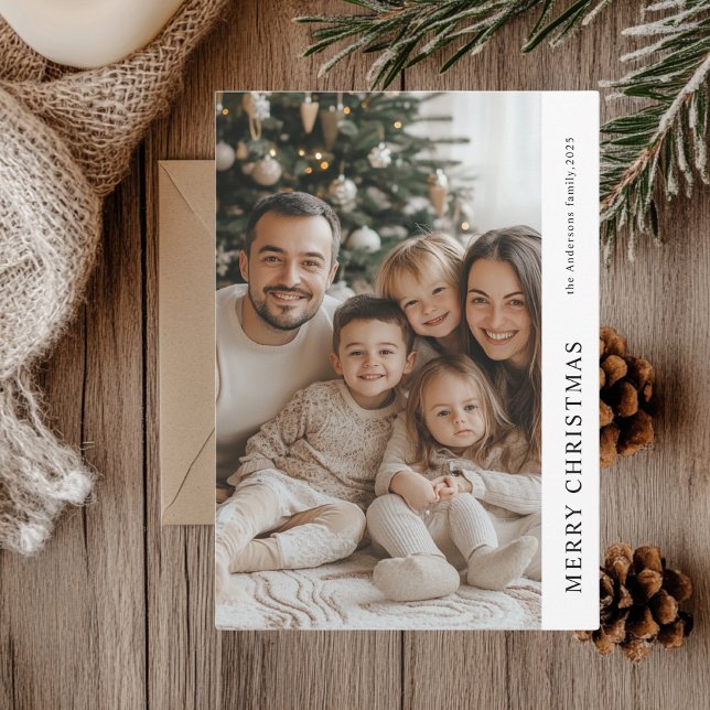 Frohe Weihnachten Personalisierte Familienfotokart Einladung (Von Creator hochgeladen)