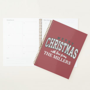 Frohe Weihnachten Personalisierte Familienparty 20 Planer