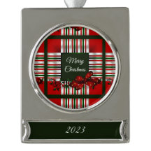 Frohe Weihnachten Personalisierte Metallverzierung