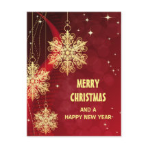 "Frohe Weihnachten" Personalisierte Postkarte