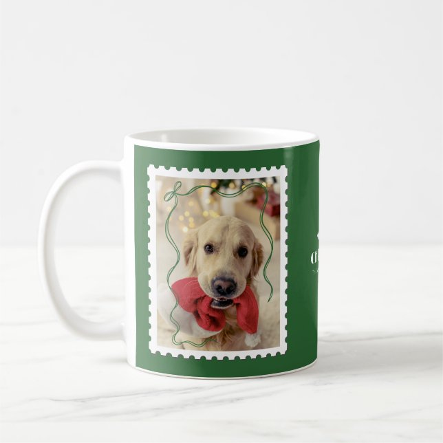 Frohe Weihnachten Personalisierten Begleiter Foto  Kaffeetasse (Links)