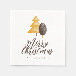 Frohe Weihnachten Personalisierten Tree Napkins Serviette