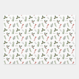 Frohe Weihnachten Personalisierten Urlaub Grünen Geschenkpapier Set