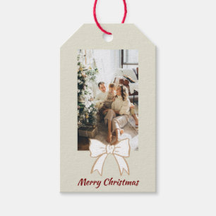 Frohe Weihnachten Personalisiertes Foto Geschenk T Geschenkanhänger