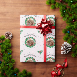 Frohe Weihnachten personalisiertes Foto Geschenkpapier