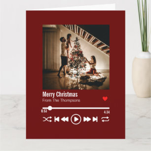 Frohe Weihnachten Personalisiertes Foto Gruß Karte