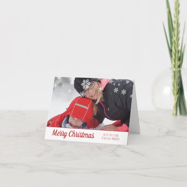 Frohe Weihnachten Personalisiertes Foto Weihnachte (Vorderseite)