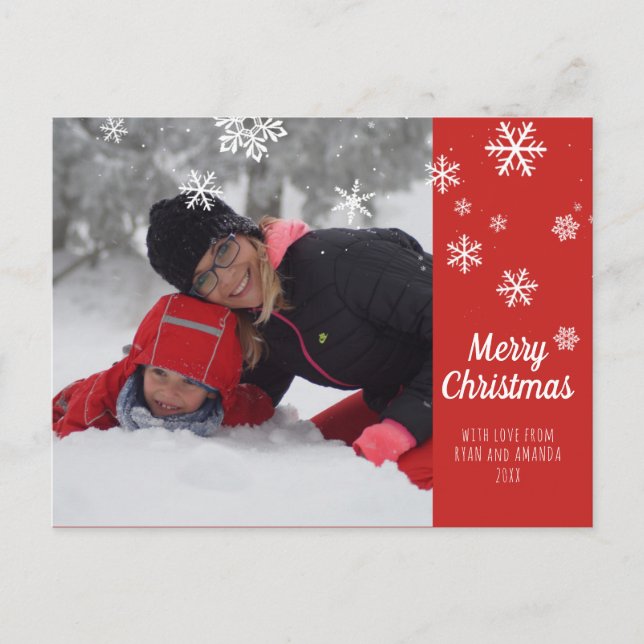 Frohe Weihnachten Personalisiertes Foto Weihnachte (Vorderseite)