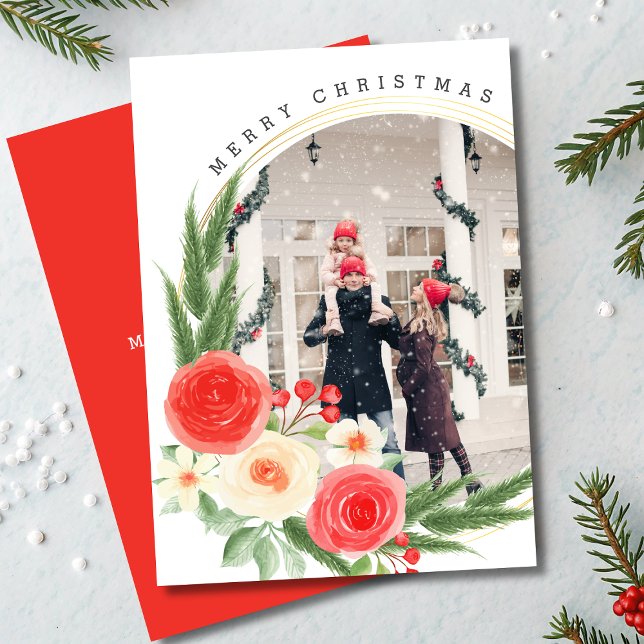 Frohe Weihnachten Personalisiertes Foto Winter Flo (Von Creator hochgeladen)