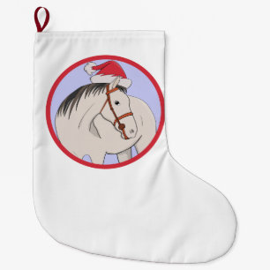 Frohe Weihnachten Pferd Großer Weihnachtsstrumpf