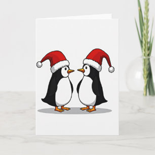 Frohe Weihnachten Pinguine Karte