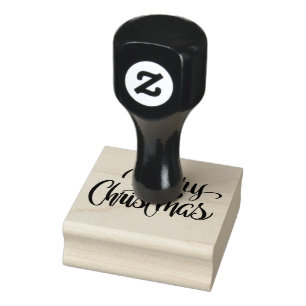 Frohe Weihnachten - Pinselkalligraphie Gummistempel