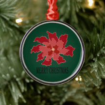 Frohe Weihnachten Poinsettia