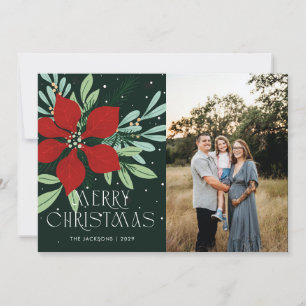 Frohe Weihnachten Poinsettia Weihnachtsdesign
