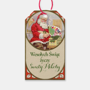 Frohe Weihnachten Polnisch Merry Christmas Polen K Geschenkanhänger