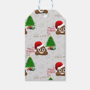 frohe Weihnachten Poo Emoji Geschenkanhänger